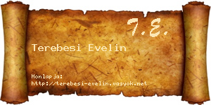 Terebesi Evelin névjegykártya